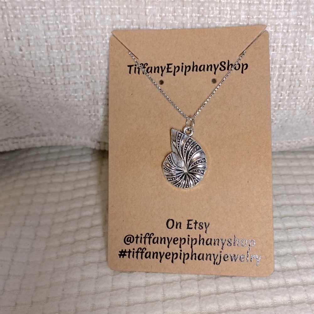 Disney Inspired Ursula’s necklace made with Sterling Silver Chain NWT